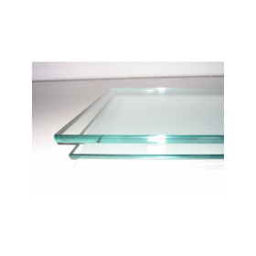 Dessus de table carré en verre trempé 